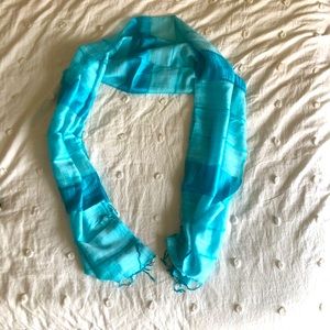 Silk Scarf (light blue/ turquiose)